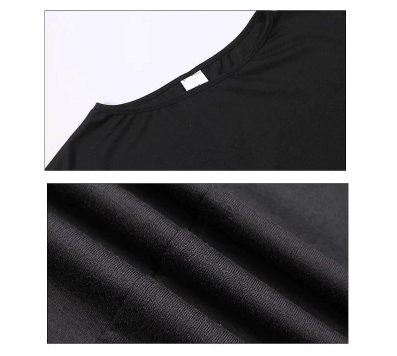 Meila Top | Asymmetric Black Long Sleeve Tunic